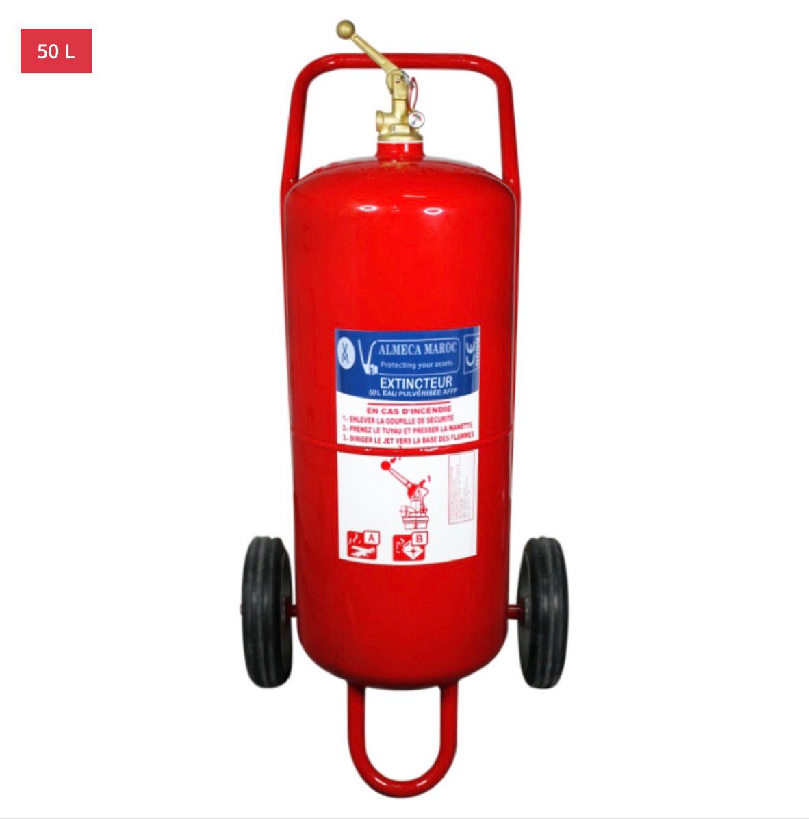 Extincteur L'eau Pulvérisée 50 L