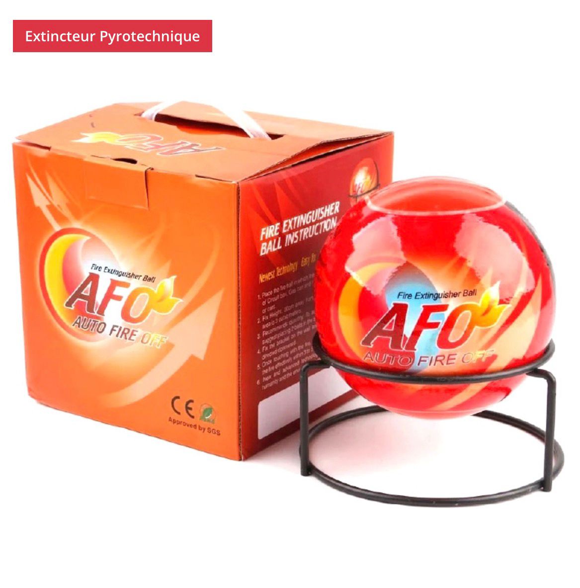 BOULE ANTI-FEU EXTINCTEUR A POUDRE